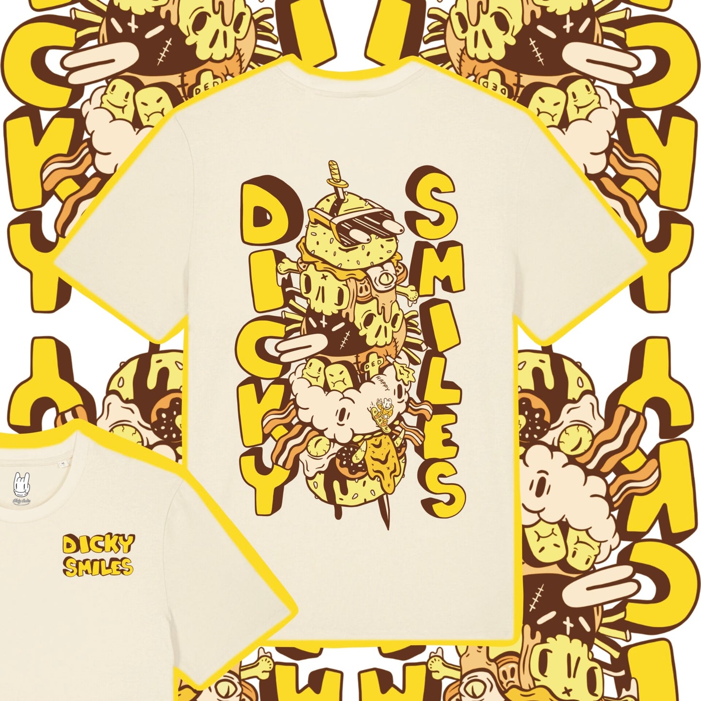 Dirty Burger Natural Cotton Unisex T-shirt image 2