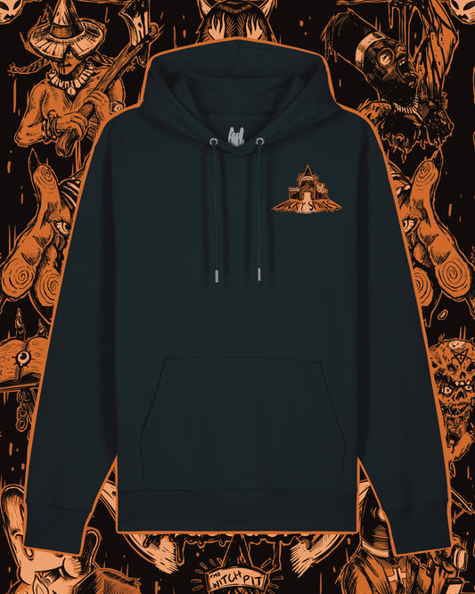 Witch Strippers Unisex Black Organic Cotton Hoodie