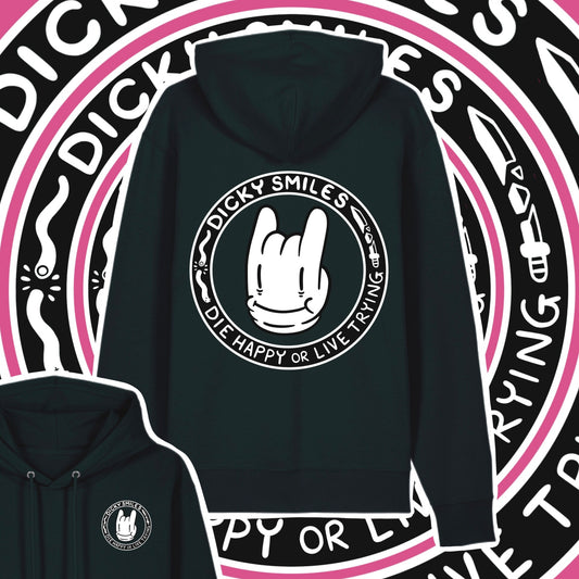 Dicky Smiles Unisex Black Hoodie image 1