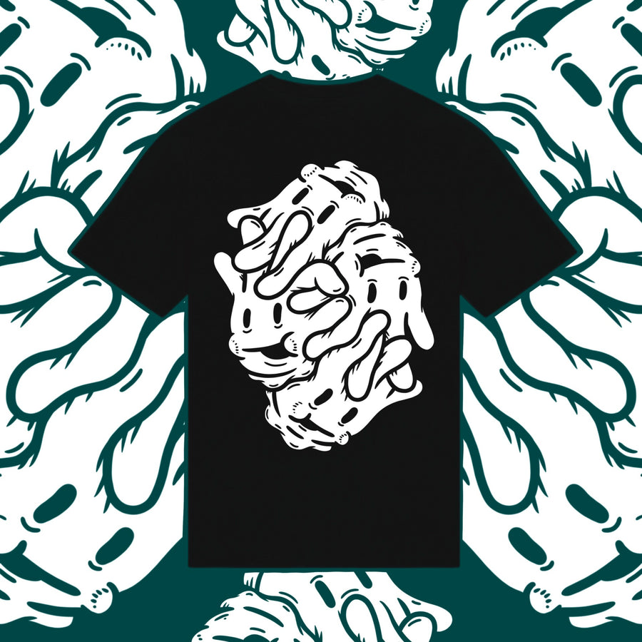 Tangled Hands Black Unisex Organic T-shirt image 0