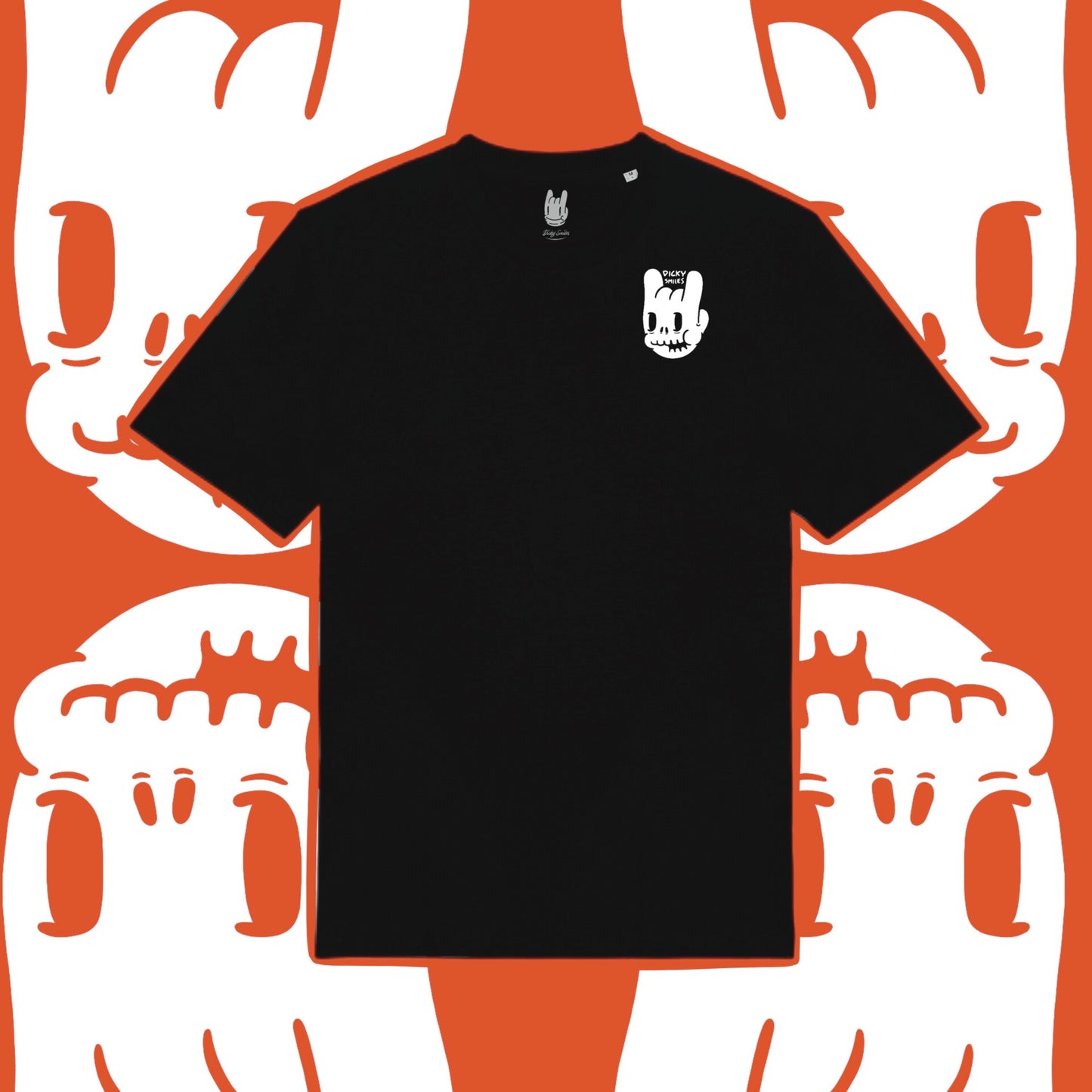 Dicky Skull Organic Cotton Unisex T-shirt image 1