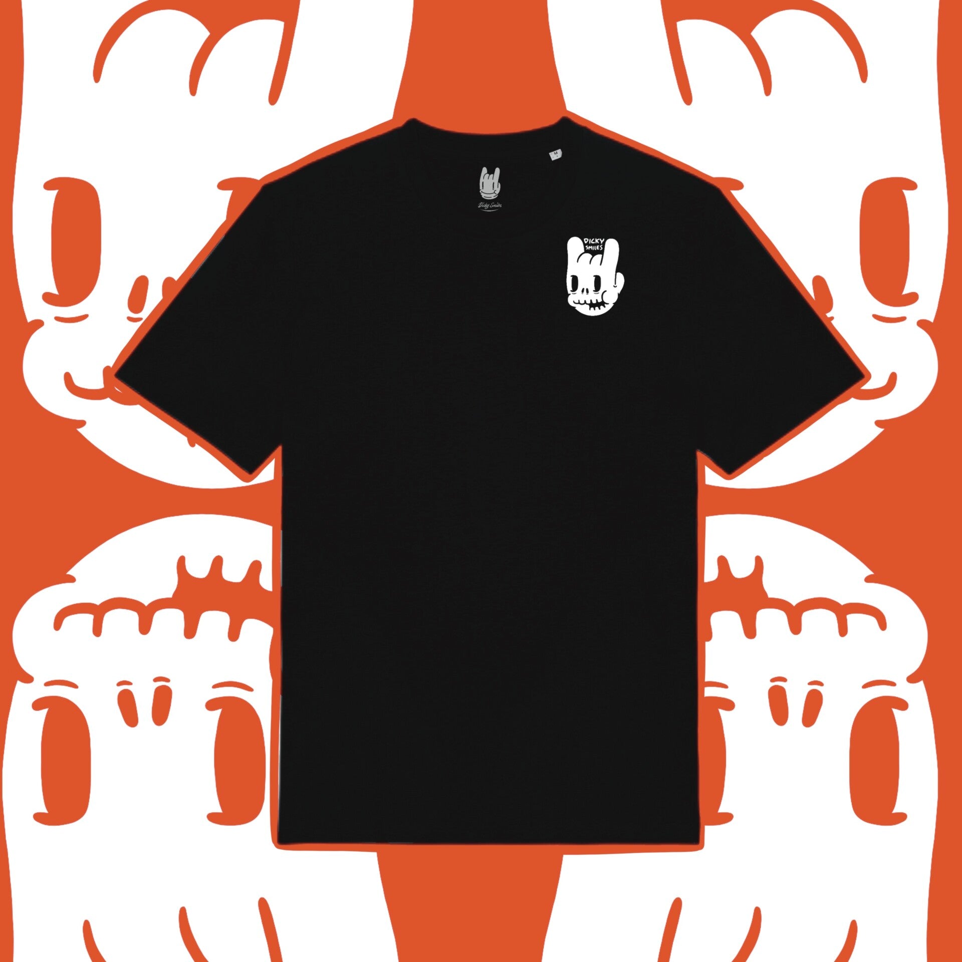 Dicky Skull Organic Cotton Unisex T-shirt image 1