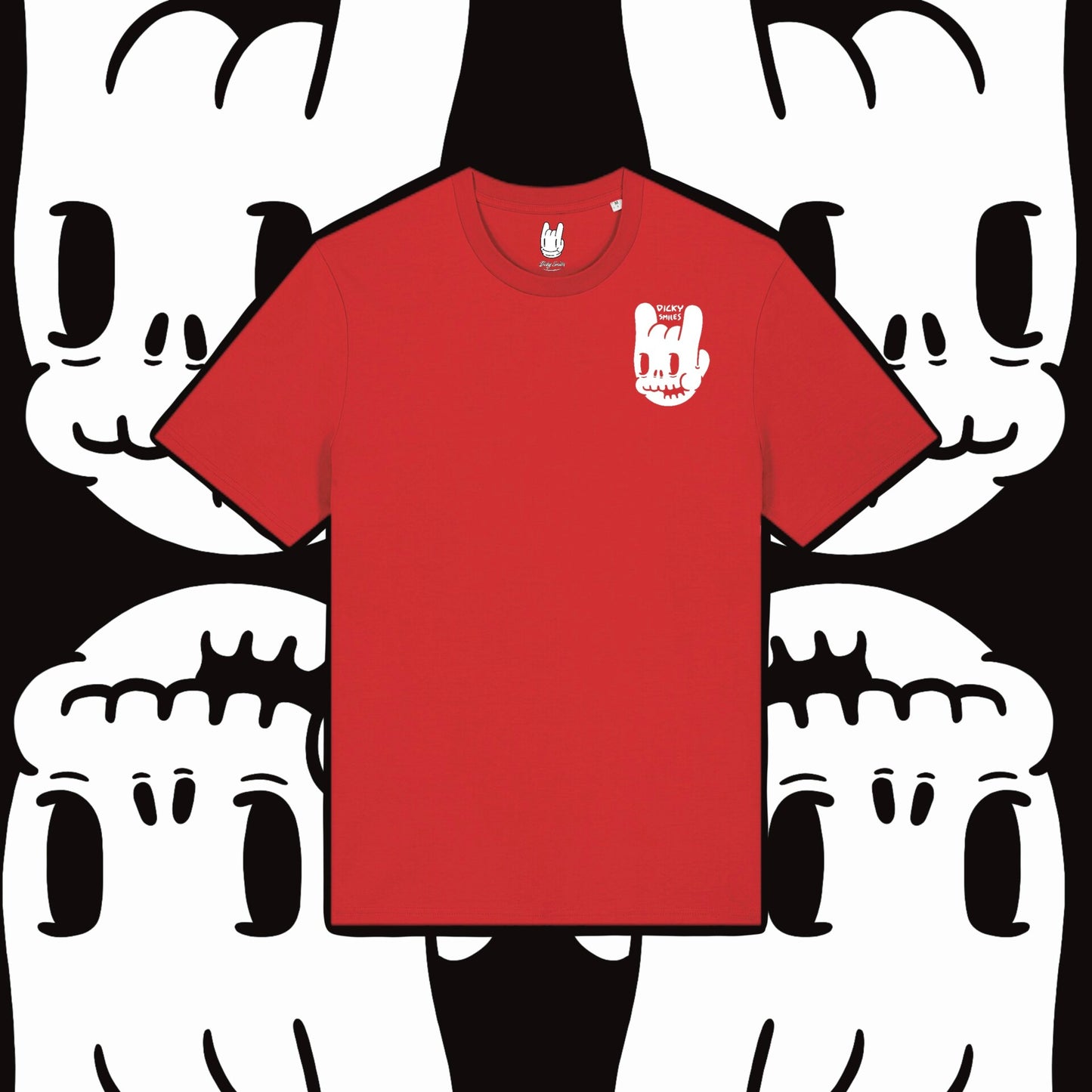 Dicky Skull Organic Cotton Unisex T-shirt image 4