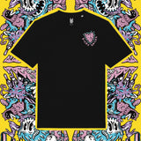 Hell Is Where The Heart Is Black Organic Cotton Unisex T-shirt image 1