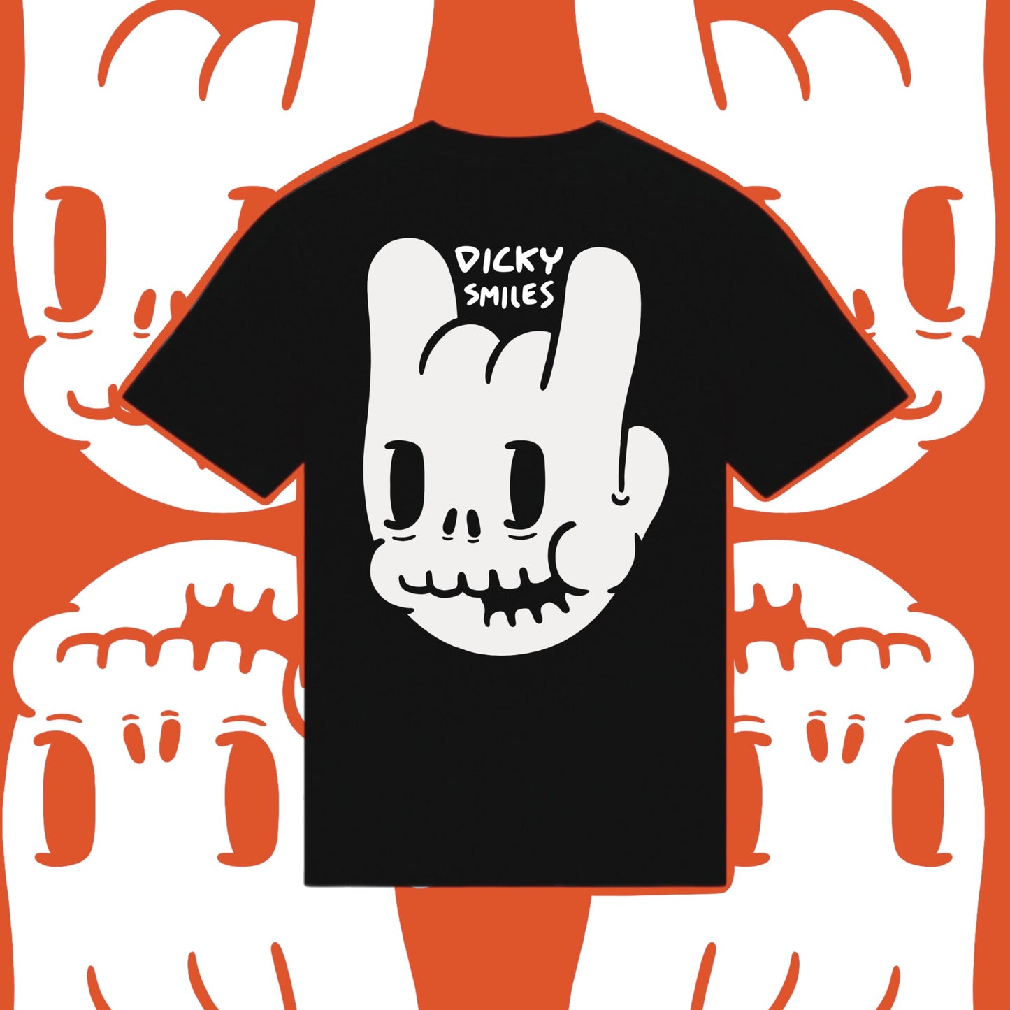 Dicky Skull Organic Cotton Unisex T-shirt image 0