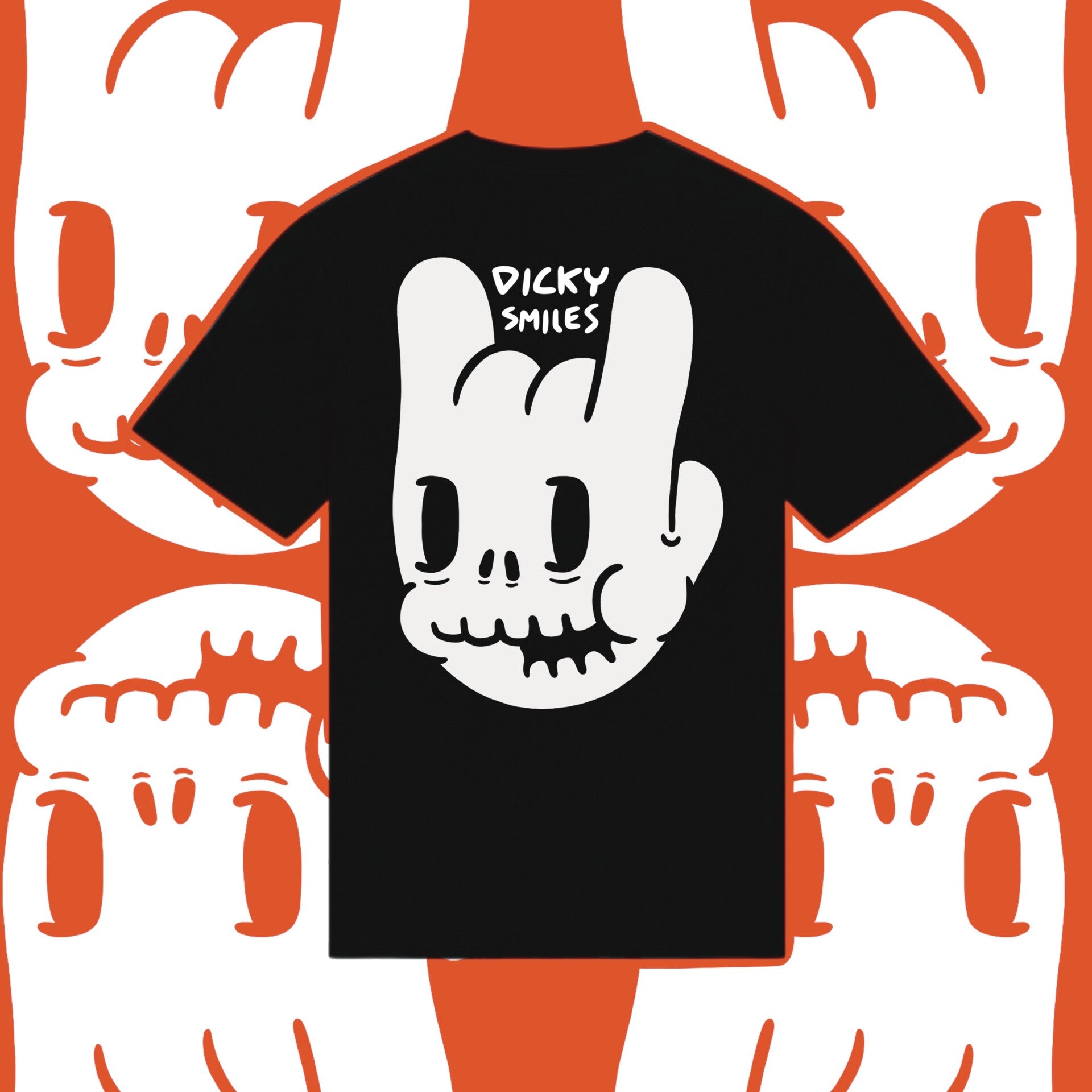 Dicky Skull Organic Cotton Unisex T-shirt image 0