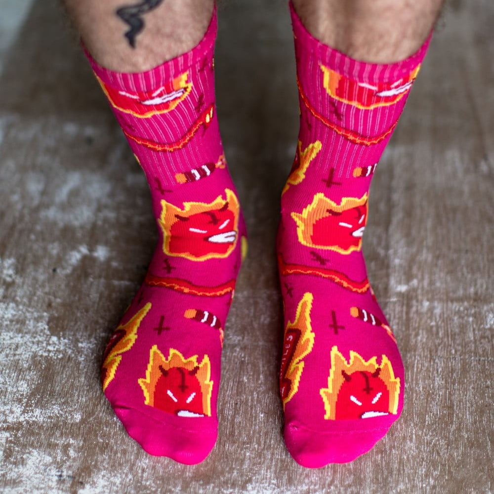 Pink Dark Ritual Socks image 0