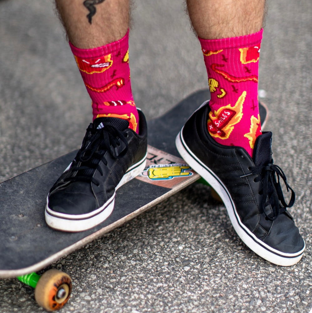 Pink Dark Ritual Socks image 1