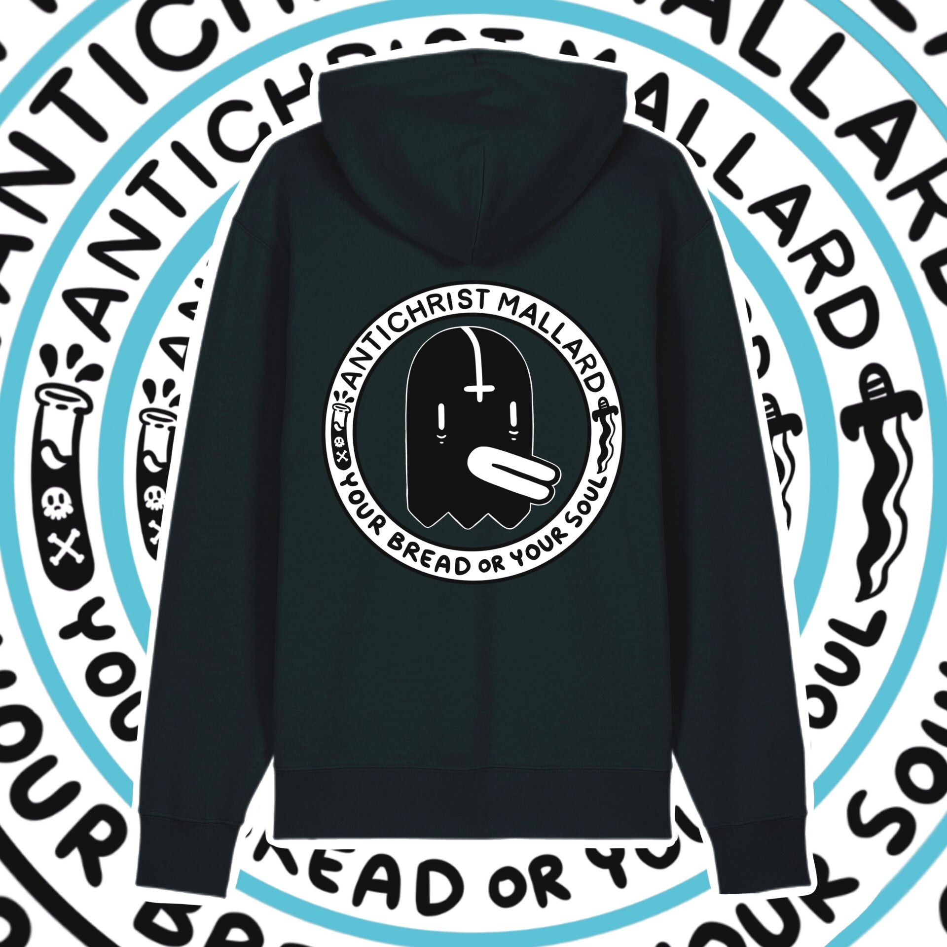Antichrist Mallard Unisex Black Hoodie image 0