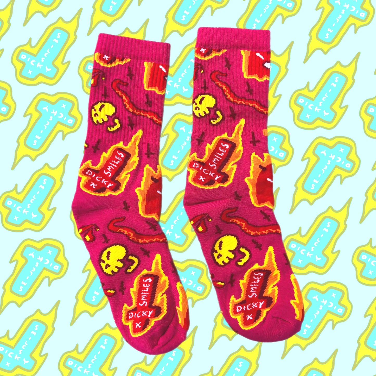 Pink Dark Ritual Socks