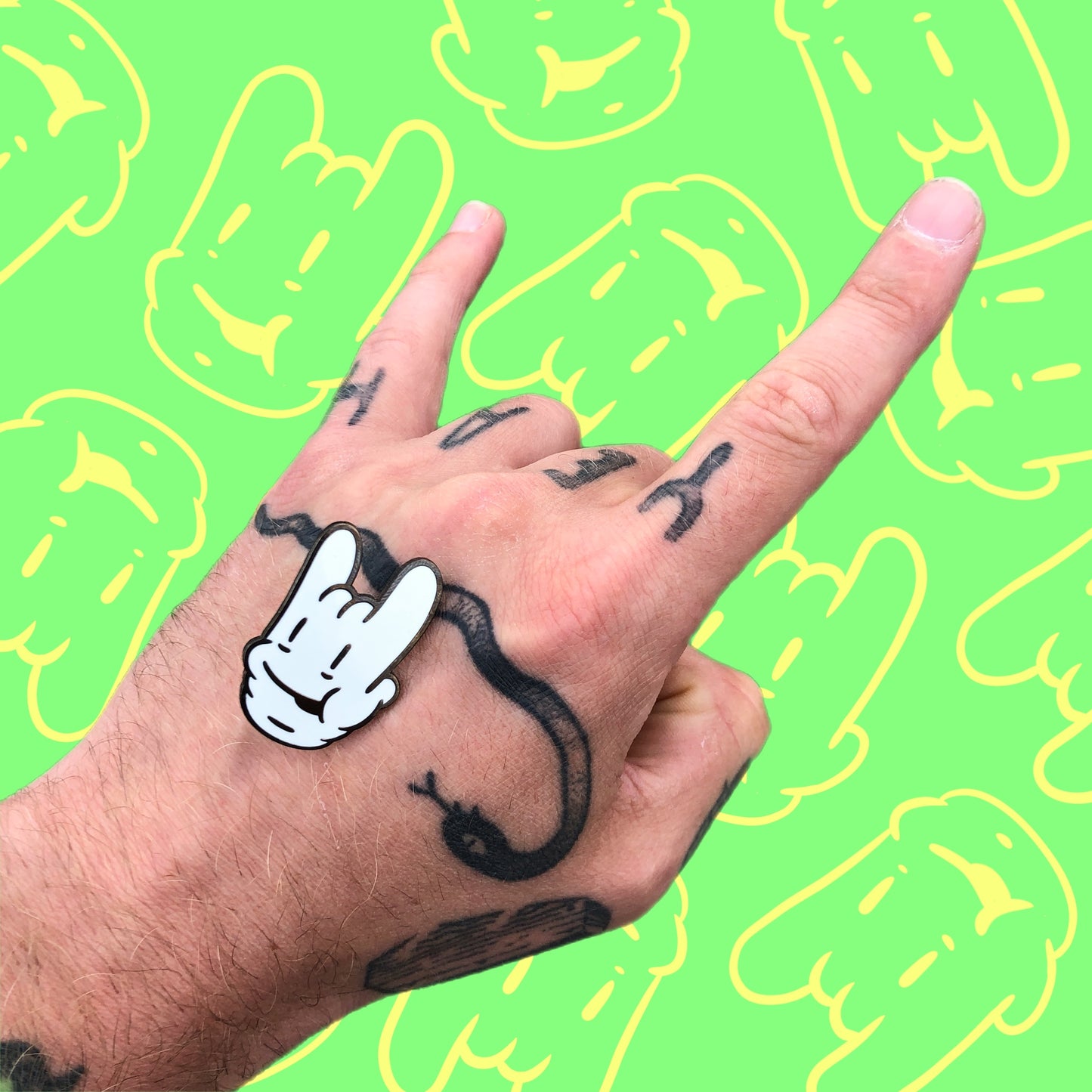 Dicky Smiles Hard Enamel Pin Badge