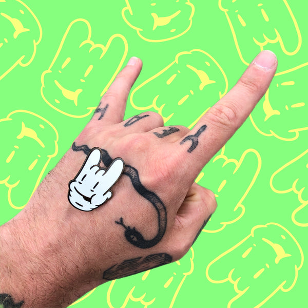 Dicky Smiles Hard Enamel Pin Badge