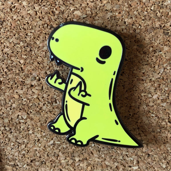 Swear-a-saurus Rex Hard Enamel Pin Badge 40mm