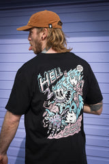 Hell Is Where The Heart Is Black Organic Cotton Unisex T-shirt