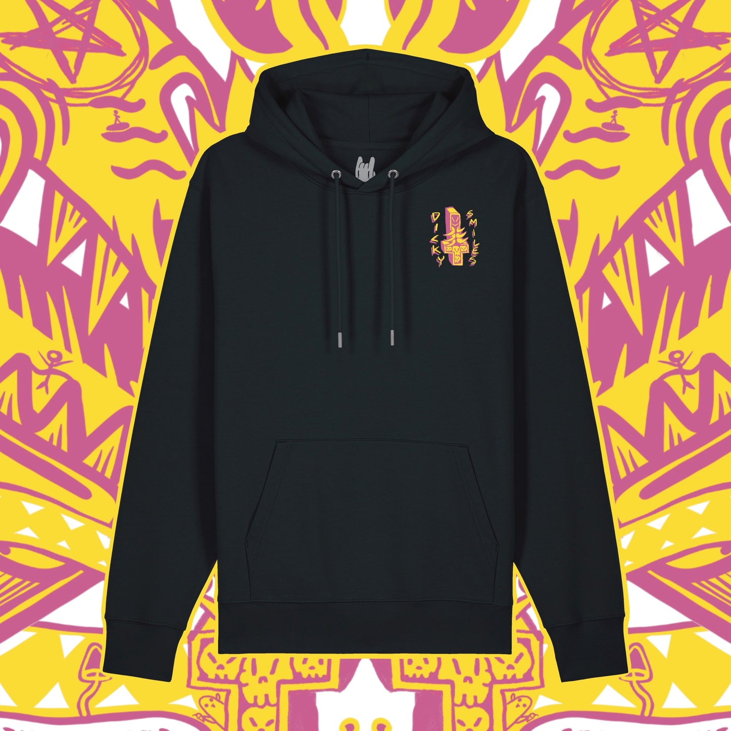 Madness Black Unisex Organic Cotton Hoodie