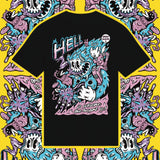 Hell Is Where The Heart Is Black Organic Cotton Unisex T-shirt image 0