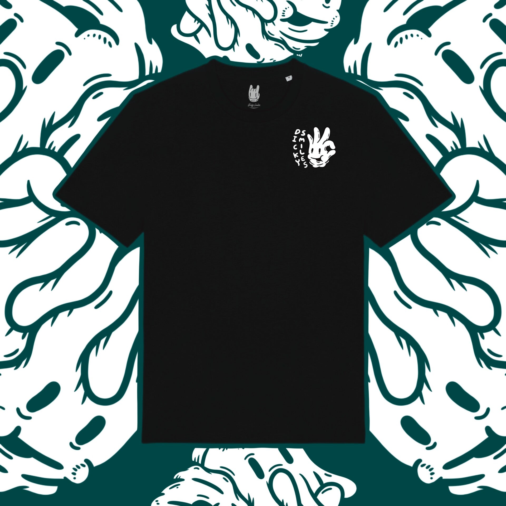 Tangled Hands Black Unisex Organic T-shirt image 1