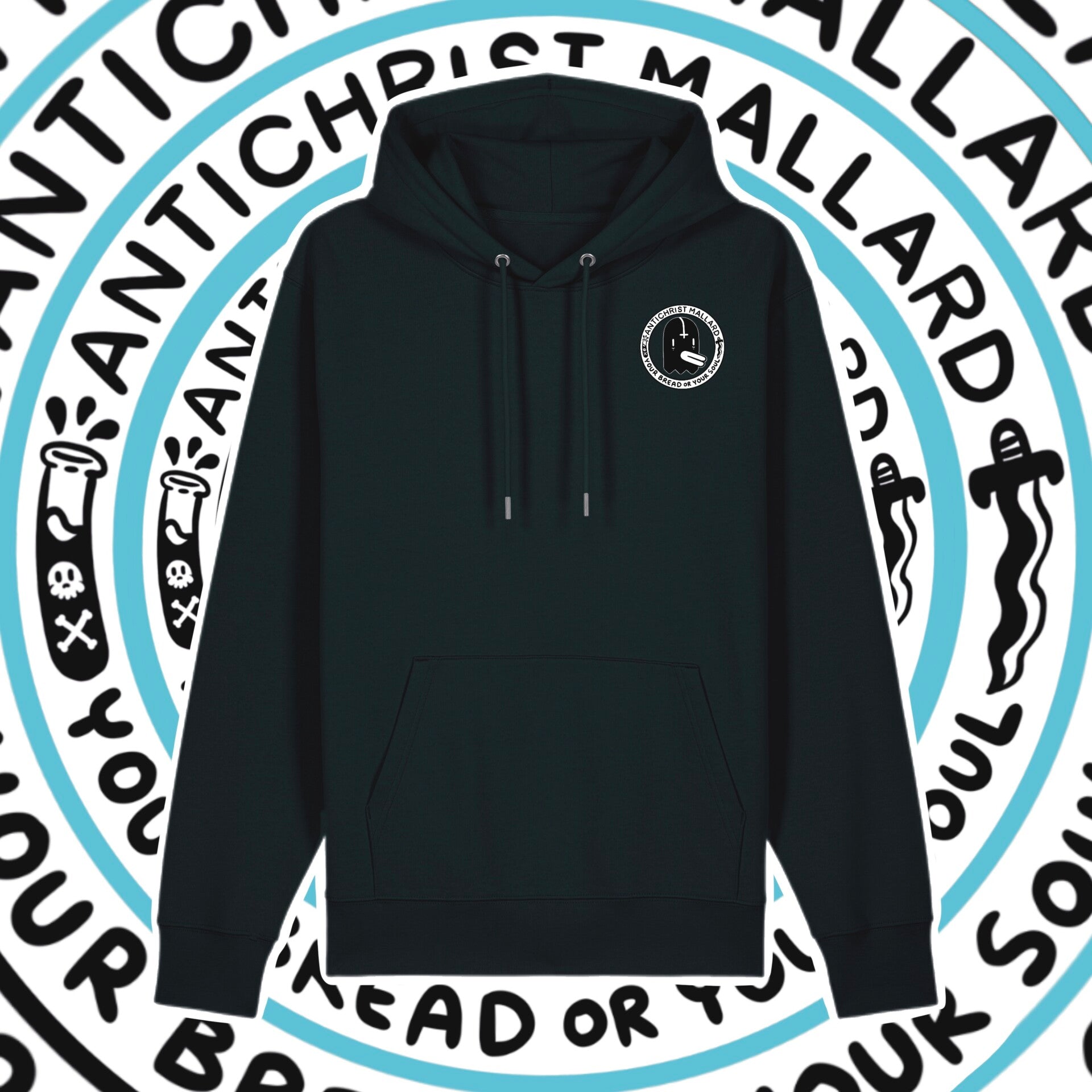 Antichrist Mallard Unisex Black Hoodie image 2