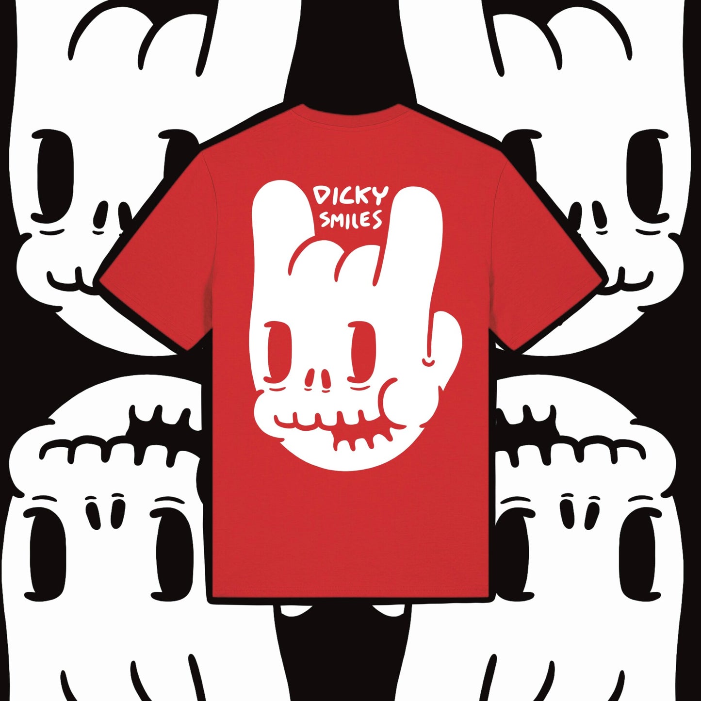 Dicky Skull Organic Cotton Unisex T-shirt image 3