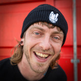 Dicky Logo Organic Cotton Beanie in Black
