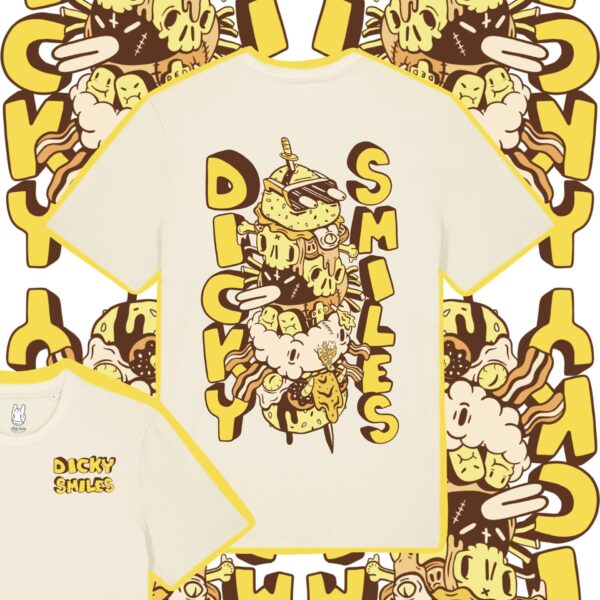 Dirty Burger Natural Cotton Unisex T-shirt - Image 3