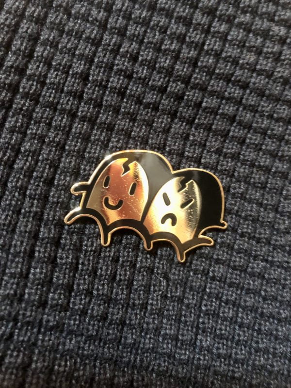 Gold Tombstones Hard Enamel Pin Badge 40mm - Image 2