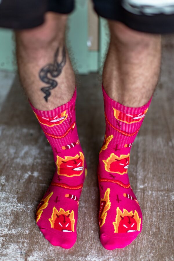 Pink Dark Ritual Socks