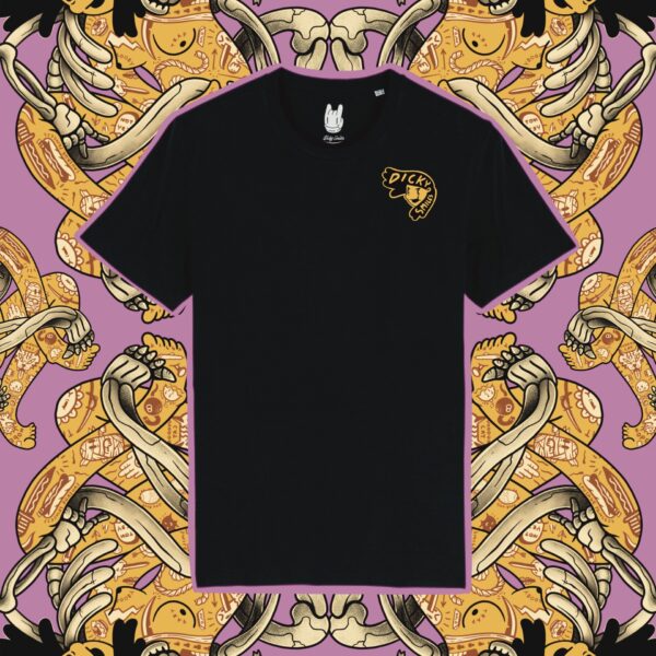 The Wrestler Black Organic Cotton Unisex T-shirt - Image 2