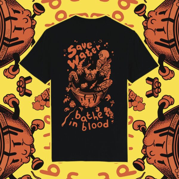 Bathe in Blood Black Organic Cotton Unisex T-shirt