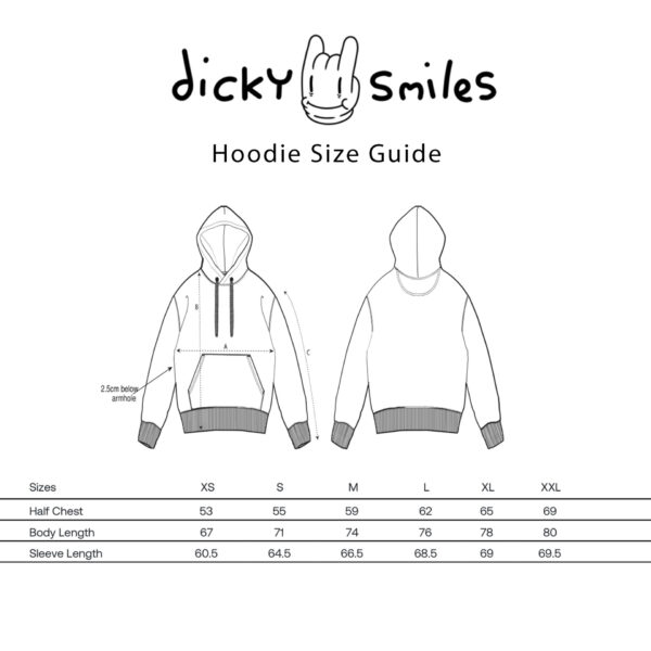 Dicky Smiles Unisex Black Hoodie - Image 4