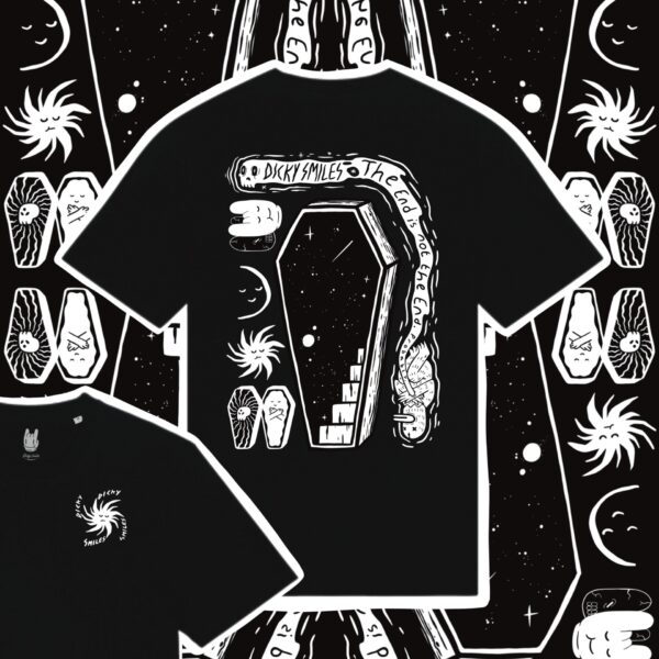 The End Is Not The End Black Organic Cotton Unisex T-shirt - Image 3