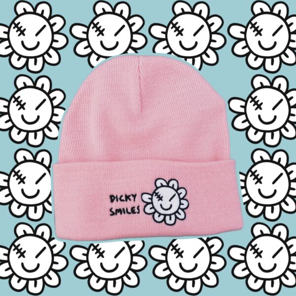 Pink Flower Beanie