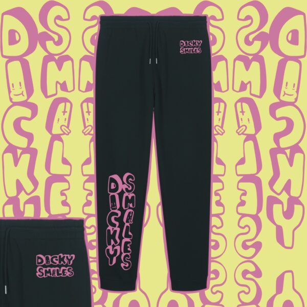 Dicky Smiles Black and Pink Joggers - Image 2